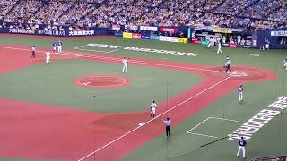 20220813【現地】岡林勇希の先制セーフティスクイズ　6回表　中日ﾄﾞﾗｺﾞﾝｽﾞ@京ｾﾗﾄﾞｰﾑ大阪･上段内野3塁