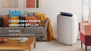 Beko | Climatiseur mobile connecté réversible BP112H