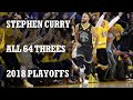 Stephen Curry ALL 64 THREES in the 2018 Playoffs