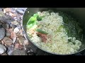 22【テナガエビ】奄美の滝壺でタナガを捕って山川海の幸ラーメン　make shrimp ramen at the waterfall of amami