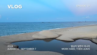 VLOG | 바쁜 일상을 끝내고 떠난 여름휴가 🌊 (디자이너 브이로그 / 여름휴가 브이로그 / 썸머키친 / 오브리에타 / 강릉여행 / 아이노가든 키친 / 슬로우핸드)