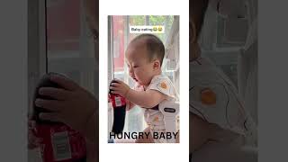 Hungry Baby  #youtubeshorts #babylaughing #hungrybaby