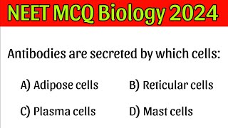 NEET MCQ Biology  |PART: 07| Neet Mcq Questions | | Neet MCQ | Neet 2024