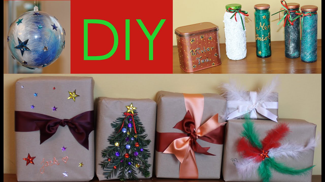 Diy Weihnachtsgeschenke Originell Verpacken Weihnachten 2015 6 Youtube