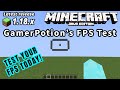 GamerPotion's FPS Test Map - Test & Benchmark Your System! for Minecraft Java 1.18.1