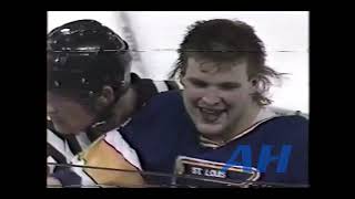 NHL Dec. 20, 1989 Chicago Blackhawks v St. Louis Blues (melee) Dave Manson v Tony Twist