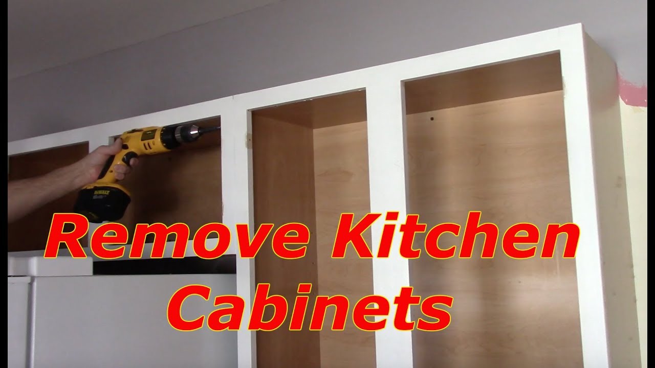 How To Remove Kitchen Cabinets You