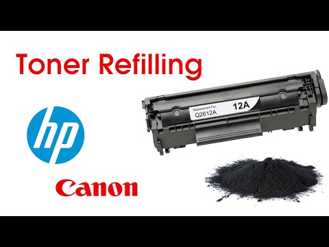 HP TONER REFILLING 12A / Canon 303 - TONER FILLING VIDEO HP TONER REFILLING 12A / Canon 303 - TONER FILLING VIDEO