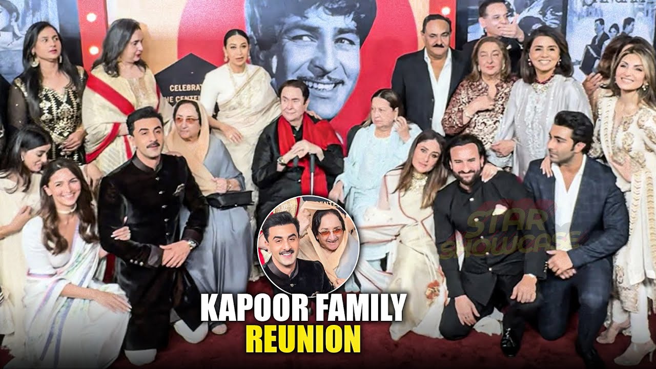 Kapoor Family Reunion At Raj Kapoor 100th Birthday Celebration | Ranbir ...