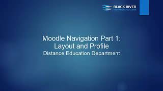 Moodle Navigation Part 1
