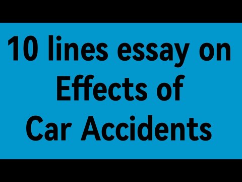 What are the effects of road accident?