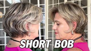 Textured Short Layered Bob Haircut Tutorial for Women | Classy Short Pixie Hair Cutting Techniques