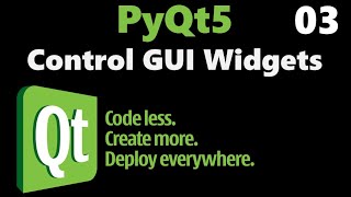 Python Beginners - Control GUI Widgets - Part 03 #coding #programming #pythonprogramming