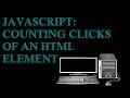 JavaScript: Counting Clicks of an HTML Element