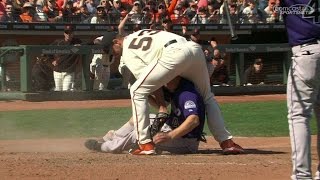 COL@SF: Hundley scores on wild pitch in the 7th