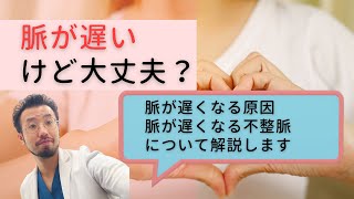 脈が遅いけど大丈夫？【循環器内科医による解説】