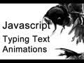 JavaScript Typing Text Effect Tutorial Timed Loops and Array Programming