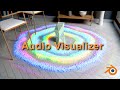 Audio visualizer geometry nodes #blender