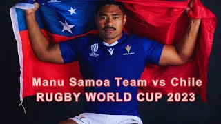 Manu Samoa Team Vs Chile - RUGBY WORLD CUP 2023
