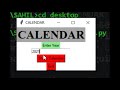 GUI calendar using#tkinter #python
