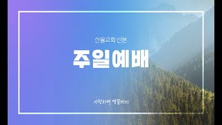 산울교회(산본) 2025년 1월  19일 주일예배