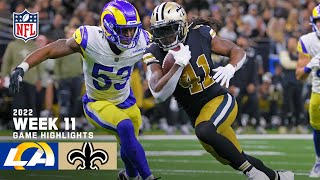 Los Angeles Rams vs. New Orleans Saints | 2022 Week 11 Game Highlights
