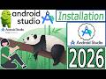 How to install Android Studio Panda on Windows 10/11 [ 2026 Update ] Android SDK | Demo Android App