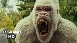 Rampage (2018) - Angry Gorilla Attack Scene Tamil 2 | Movieclips Tamil