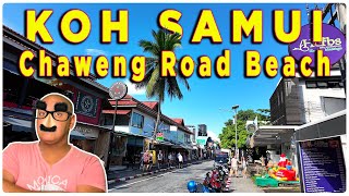 Walking Chaweng Beach Road Koh Samui