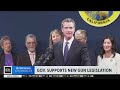 Governor Newsom supports new gun legislation proposal