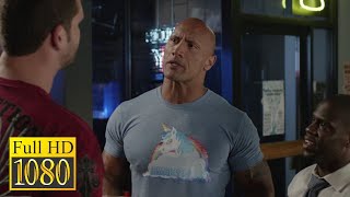 Dwayne Johnson punished bullies in a bar in the movie Central Intelligence (2016)