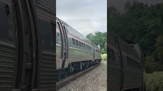 Engineer Dave Waves Goodbye To Us As He Pulls Amtrak 281 Out Of Amsterdam And Off To Utica NY!