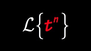 Laplace transform of t^n, using series