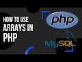 How to use arrays in php |  php programming