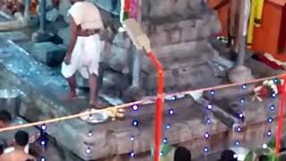 Milk (kshera) Abisheka to Raghothama theertha swamy Brindavana Milk (kshera) Abisheka to Raghothama theertha swamy Brindavana