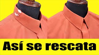 Cambia el CUELLO de CAMISA de manera FÁCIL - CHANGE the COLLAR of your SHIRT