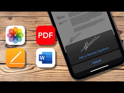 How to sign words/PDF/photos/documents on iPhone under iOS 14
