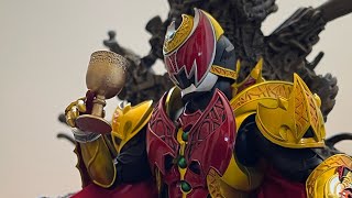 吸血鬼日记的 骑士! 万代 SHF 真骨雕制法 假面骑士 KIVA 魔皇 形态 开箱 试玩