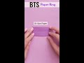 how to make origami bts ring bts craft bts diy shorts creative ideas