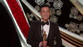 Rami Malek winning an Oscar® for "Bohemian Rhapsody"