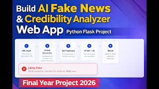 AI Fake News Detection Final Year Project | | Python Flask + Machine Learning