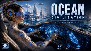 THE FUTURE OCEAN CIVILIZATION 🌊 4K | Relaxing Futuristic Music for Deep Focus & Sci-Fi Dreams