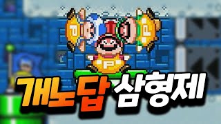 삼국지도 울고갈 황금 밸런스 3형제 플러리 [슈퍼 마리오 메이커 2 함께 배틀]