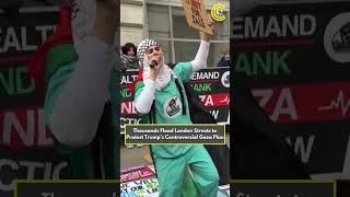 THOUSANDS MARCH in LONDON Against Trump’s Gaza Plan | Pro-Palestinian Protests Erupt | CLRCUT