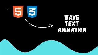 Stunning Wave Text Animation | HTML & CSS Tutorial!