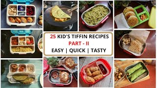 25 Must try Kid's Tiffin recipes - part 2 | Lunch Box Ideas by #foodforfoodies