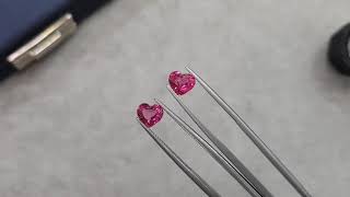 Pair of vibrant pink Mahenge spinels 3.15 ct (5266)