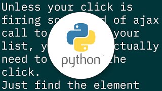 How to select a drop-down menu value with Selenium using Python?