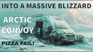 Riding Into a Massive Blizzard & Whiteout Snow Storm in Heavy Snowfall. Van Life