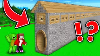 JJ and Mikey Found THE LONGEST TUNNEL inside LONGEST VILLAGER HOUSE in Minecraft Maizen!